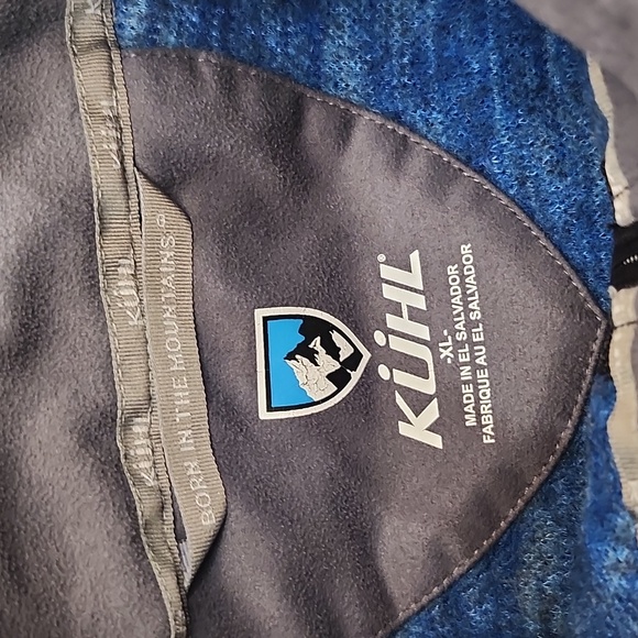 Kuh Thorl Men's Wool Blend Chianti Fleece Gray Full Zip Performance Jacket XL - Picture 7 of 15